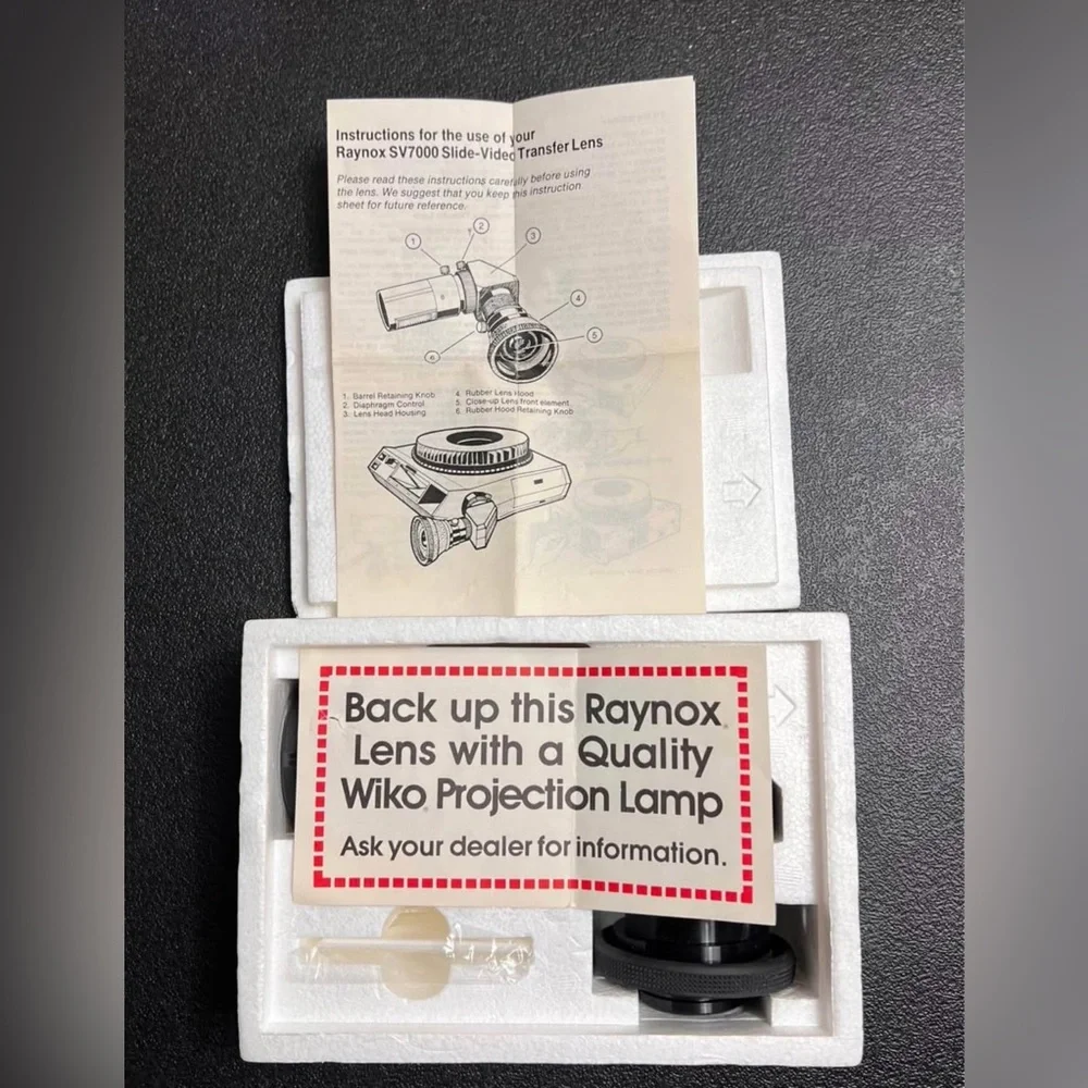 Raynox SV-7000 Slide Transfer Lens Kodak Carousel Ektagraphic w/ Box